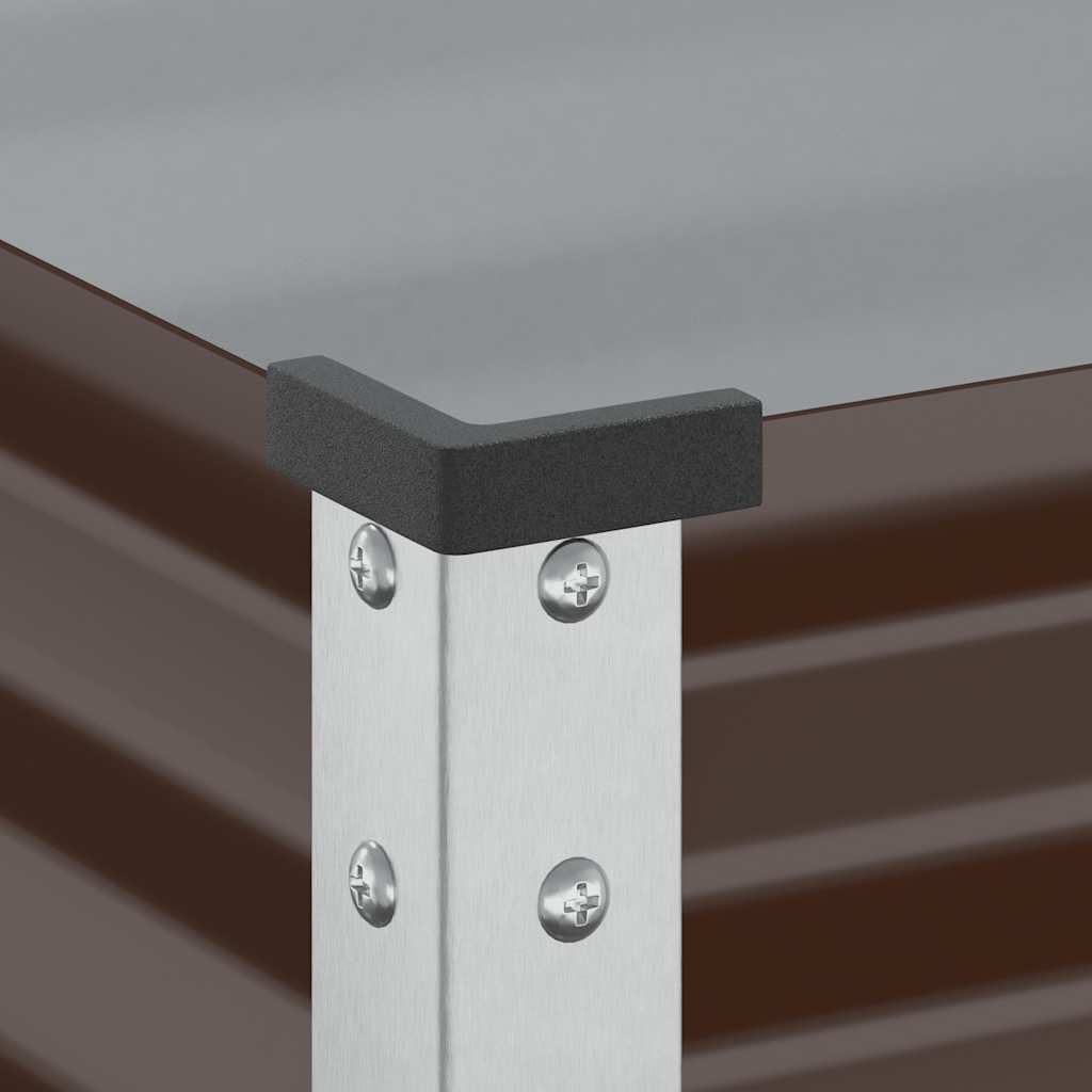 Sodo vazonas, rudas, 100x45x90cm, plienas Sodo vazonas, rudas, 100x45x90cm, plienas - Image 8