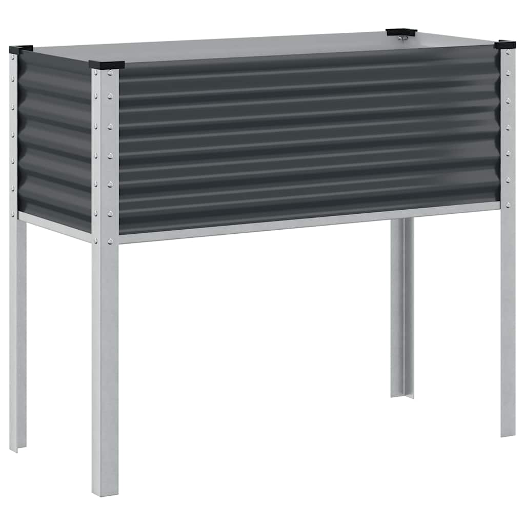 Sodo vazonas, antracito spalvos, 100x45x90cm, plienas Sodo vazonas, antracito spalvos, 100x45x90cm, plienas - Image 3