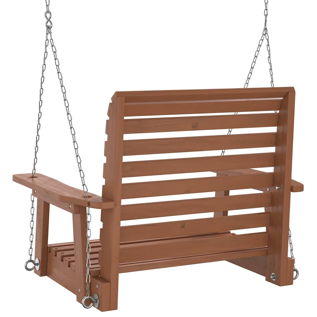 Sodo sūpynių krėslas su metalinėmis grandinėmis, ruda, eglė Sodo sūpynių krėslas su metalinėmis grandinėmis, ruda, eglė - Image 6