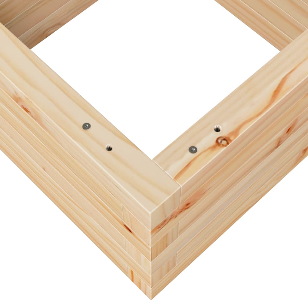 Sodo lovelis, 40x40x23cm, pušies medienos masyvas Sodo lovelis, 40x40x23cm, pušies medienos masyvas - Image 8