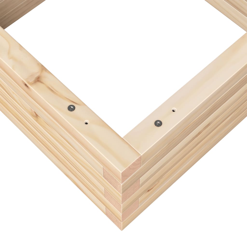 Sodo lovelis, 50x50x23cm, pušies medienos masyvas Sodo lovelis, 50x50x23cm, pušies medienos masyvas - Image 8