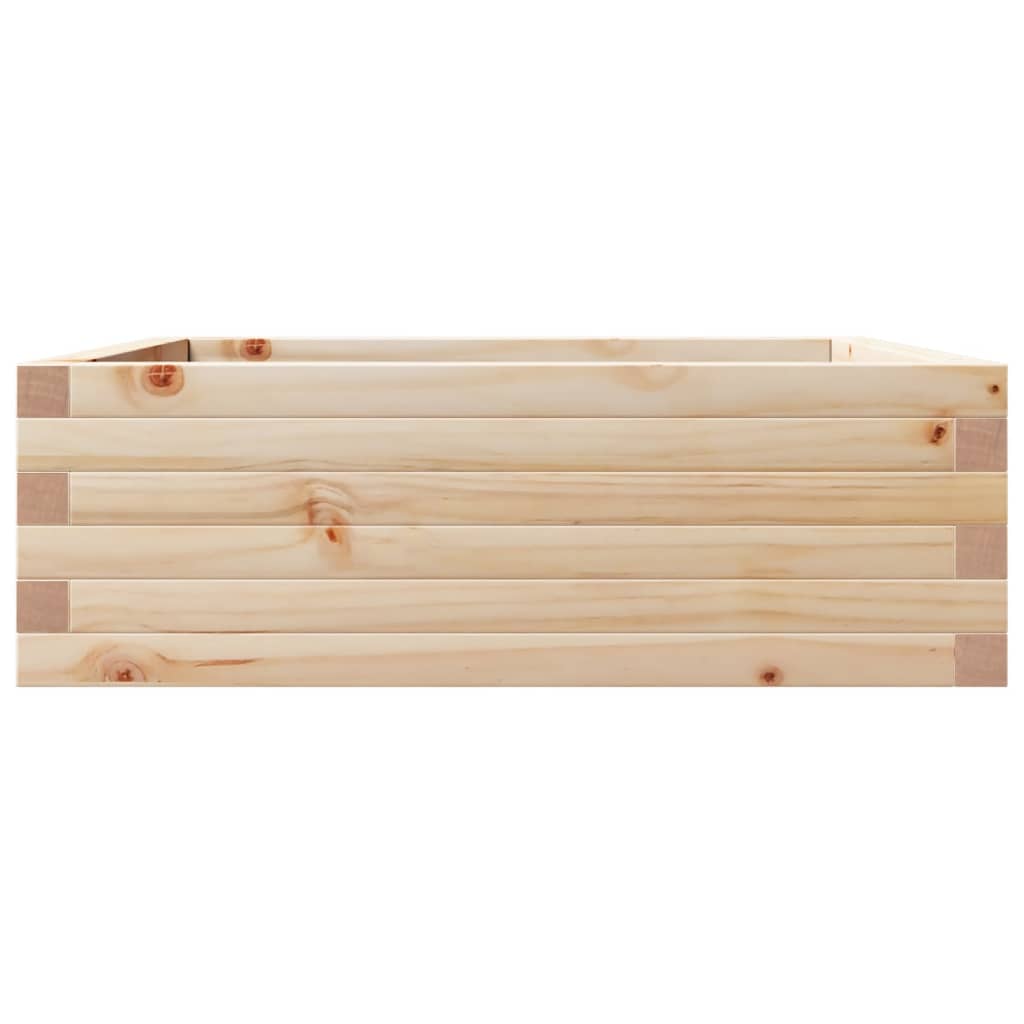 Sodo lovelis, 70x70x23cm, pušies medienos masyvas Sodo lovelis, 70x70x23cm, pušies medienos masyvas - Image 5