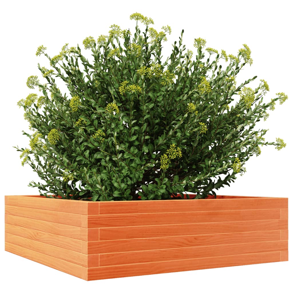 Sodo lovelis, vaško rudas, 80x80x23cm, pušies medienos masyvas Sodo lovelis, vaško rudas, 80x80x23cm, pušies medienos masyvas - Image 4