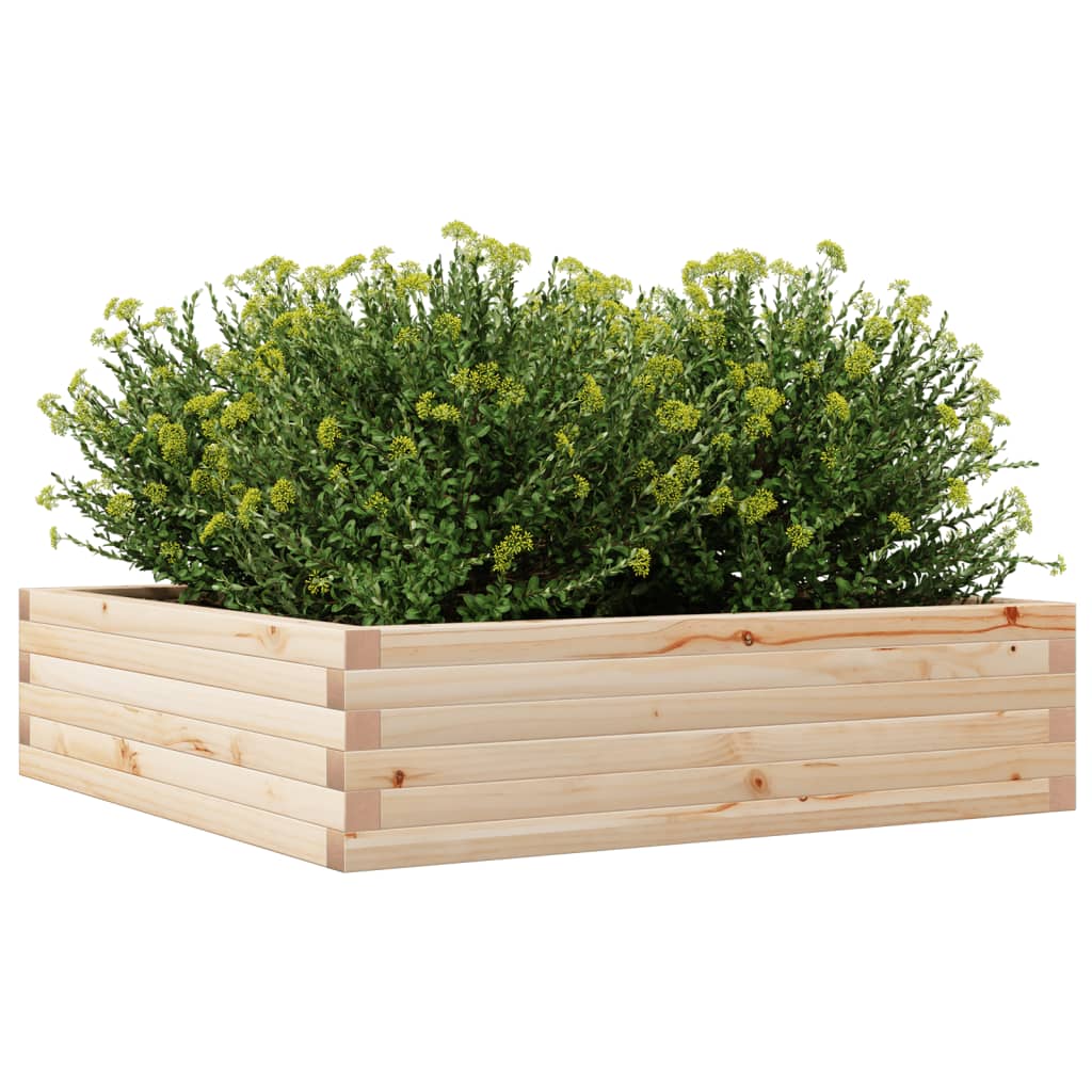Sodo lovelis, 90x90x23cm, pušies medienos masyvas Sodo lovelis, 90x90x23cm, pušies medienos masyvas - Image 4