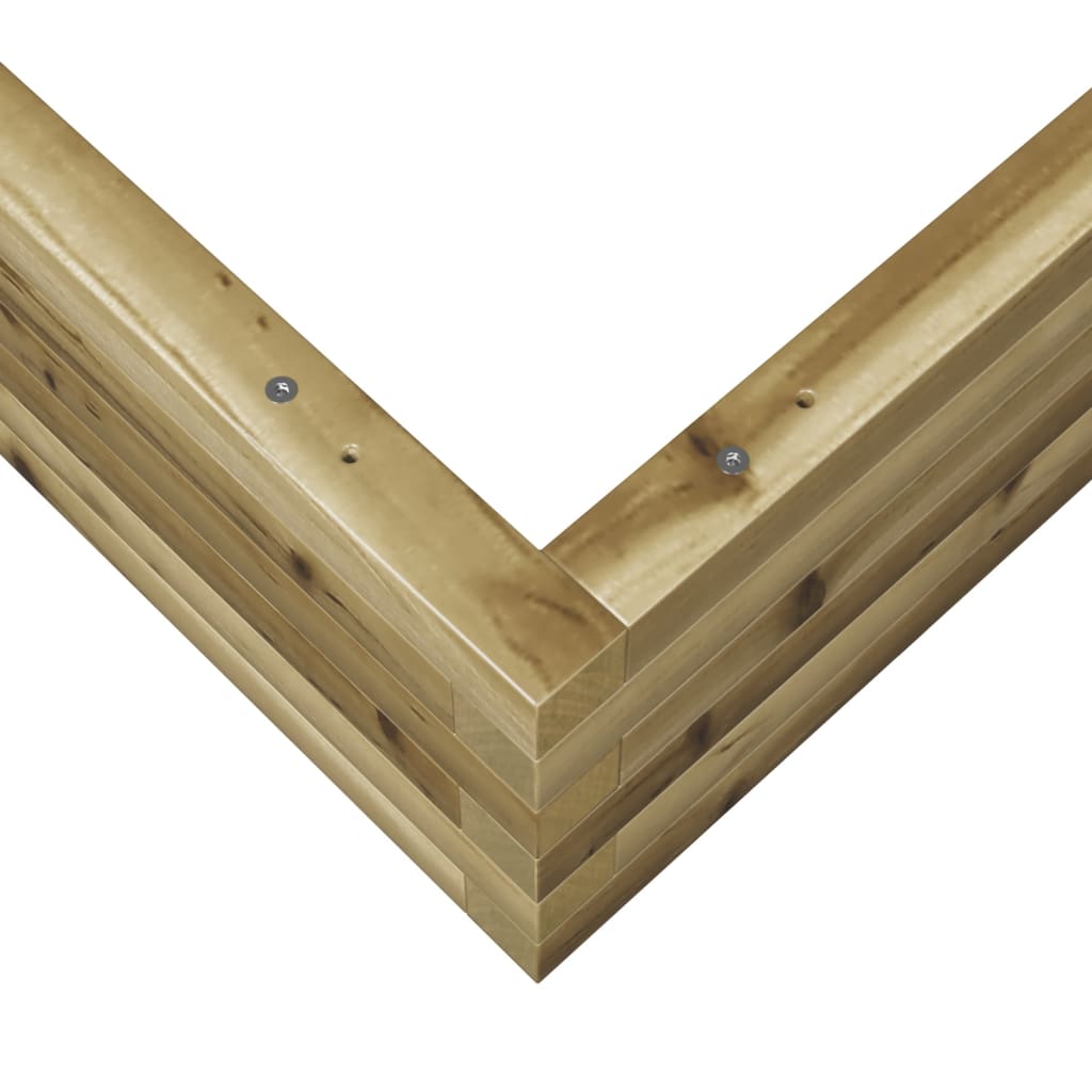 Sodo lovelis, 90x90x23cm, impregnuota pušies mediena Sodo lovelis, 90x90x23cm, impregnuota pušies mediena - Image 8