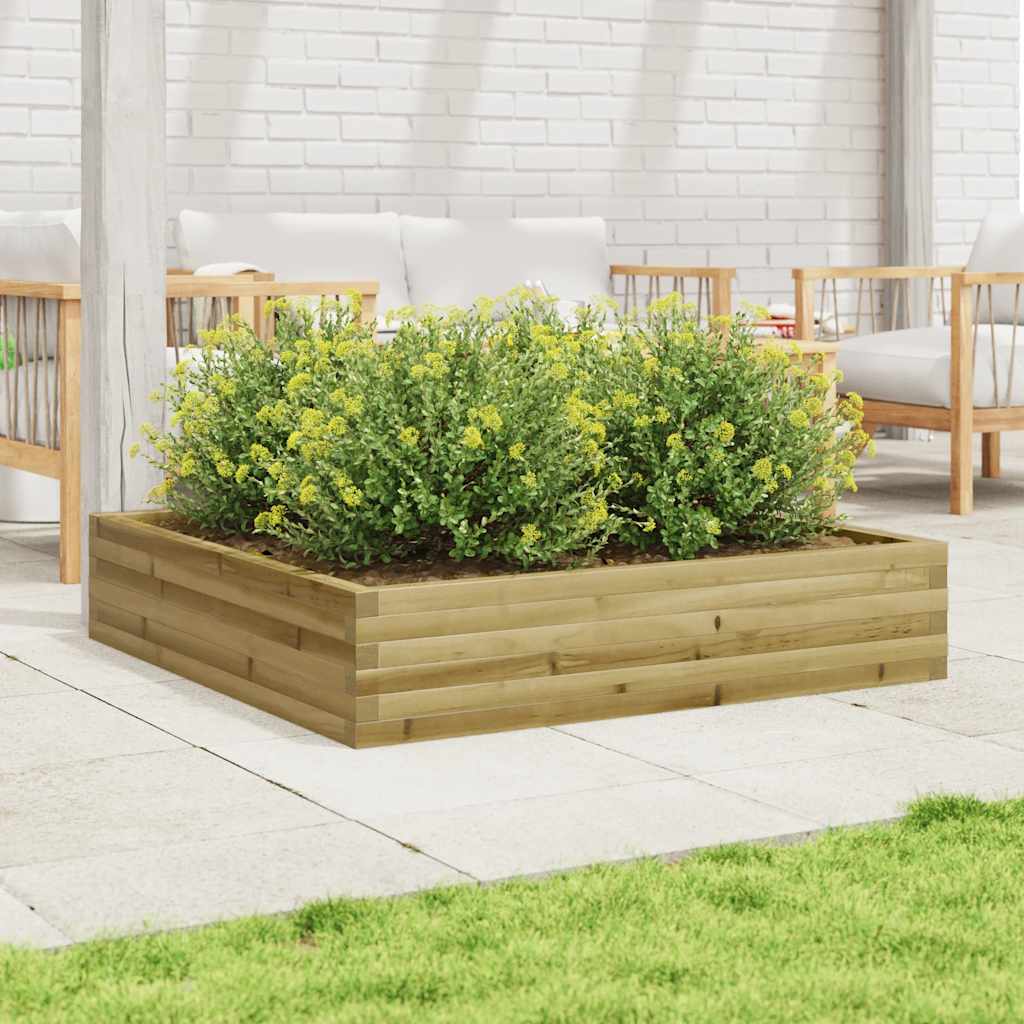 Sodo lovelis, 110x110x23cm, impregnuota pušies mediena Sodo lovelis, 110x110x23cm, impregnuota pušies mediena - Image 3