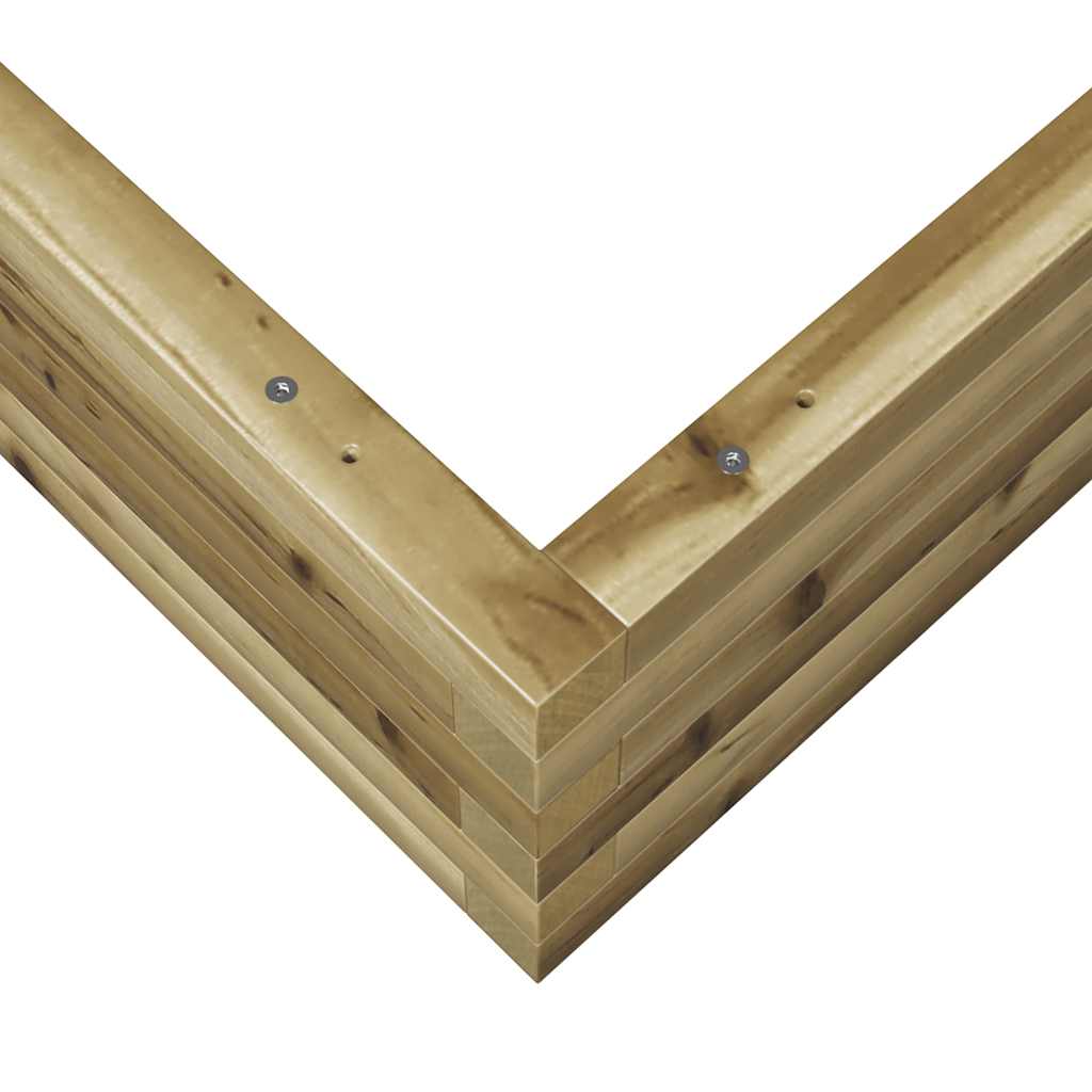 Sodo lovelis, 110x110x23cm, impregnuota pušies mediena Sodo lovelis, 110x110x23cm, impregnuota pušies mediena - Image 8