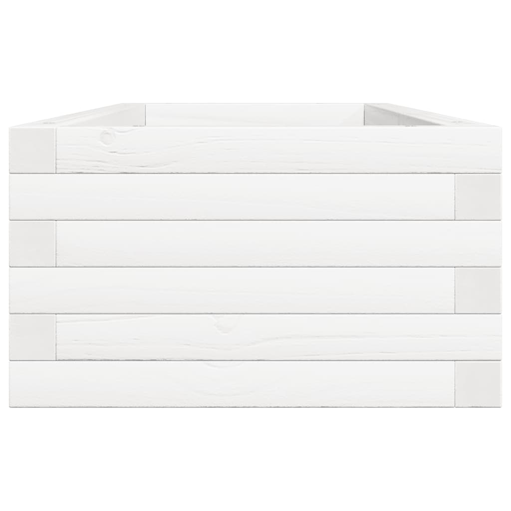Sodo lovelis, baltas, 110x40x23cm, pušies medienos masyvas Sodo lovelis, baltas, 110x40x23cm, pušies medienos masyvas - Image 6