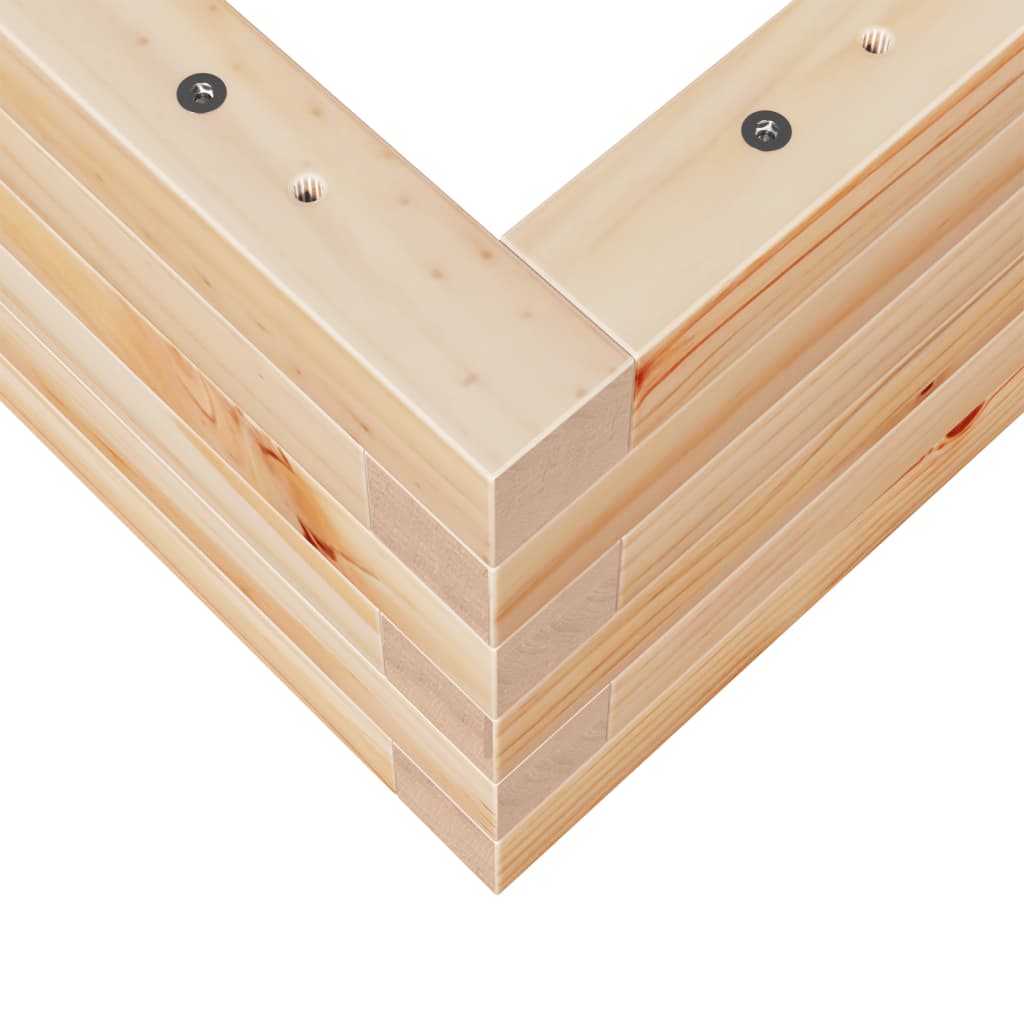 Sodo lovelis, 90x60x23cm, pušies medienos masyvas Sodo lovelis, 90x60x23cm, pušies medienos masyvas - Image 8
