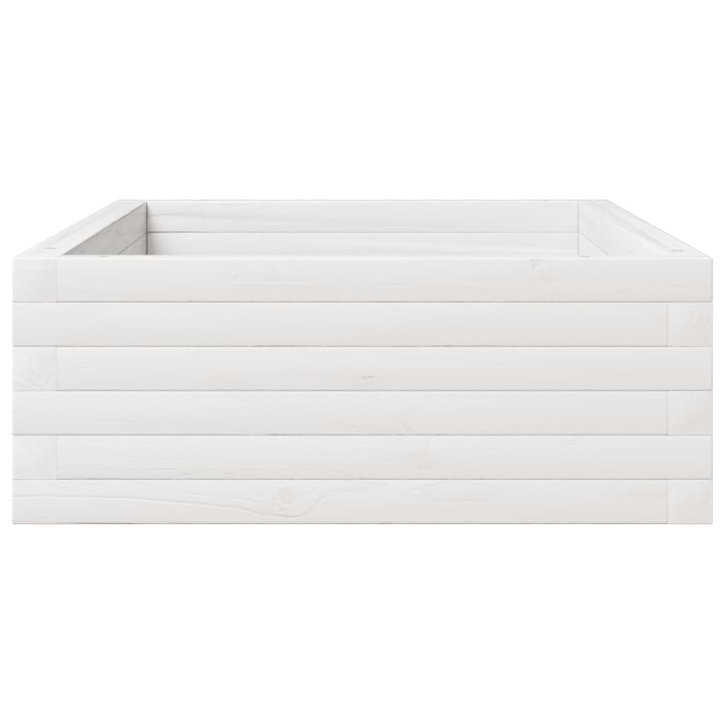 Sodo lovelis, baltas, 110x60x23cm, pušies medienos masyvas Sodo lovelis, baltas, 110x60x23cm, pušies medienos masyvas - Image 6