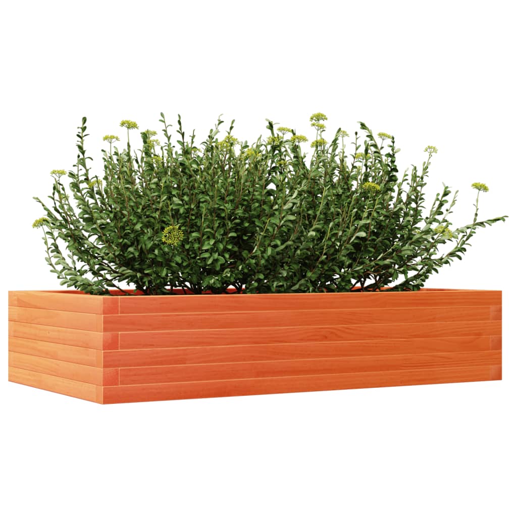 Sodo lovelis, vaško rudas, 110x60x23cm, pušies medienos masyvas Sodo lovelis, vaško rudas, 110x60x23cm, pušies medienos masyvas - Image 4