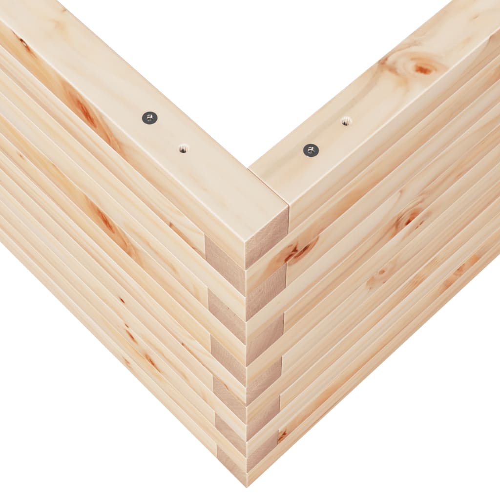 Sodo lovelis, 60x60x45,5cm, pušies medienos masyvas Sodo lovelis, 60x60x45,5cm, pušies medienos masyvas - Image 8