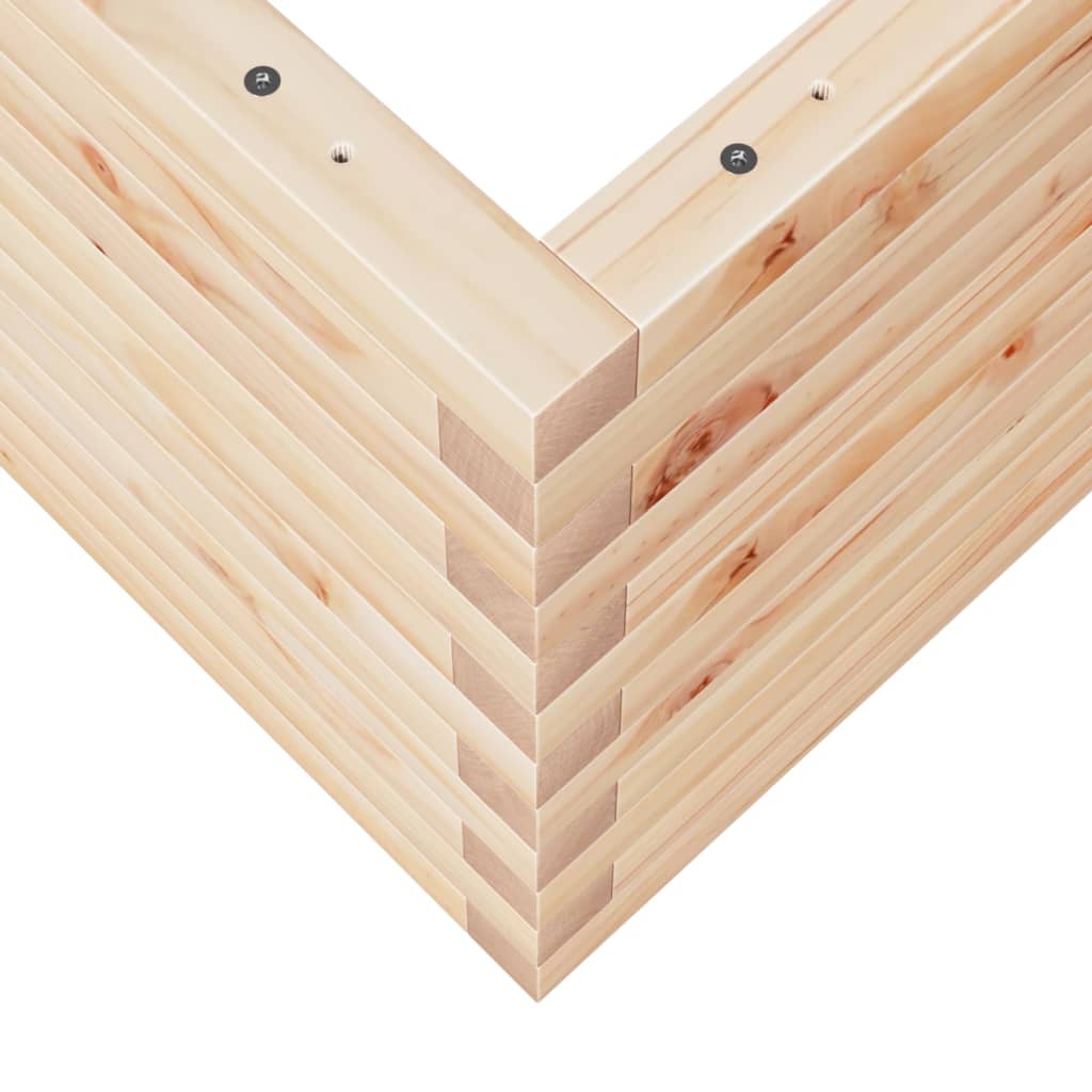 Sodo lovelis, 70x70x45,5cm, pušies medienos masyvas Sodo lovelis, 70x70x45,5cm, pušies medienos masyvas - Image 8