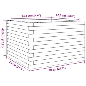 Sodo lovelis, 70x70x45,5cm, douglas eglės medienos masyvas