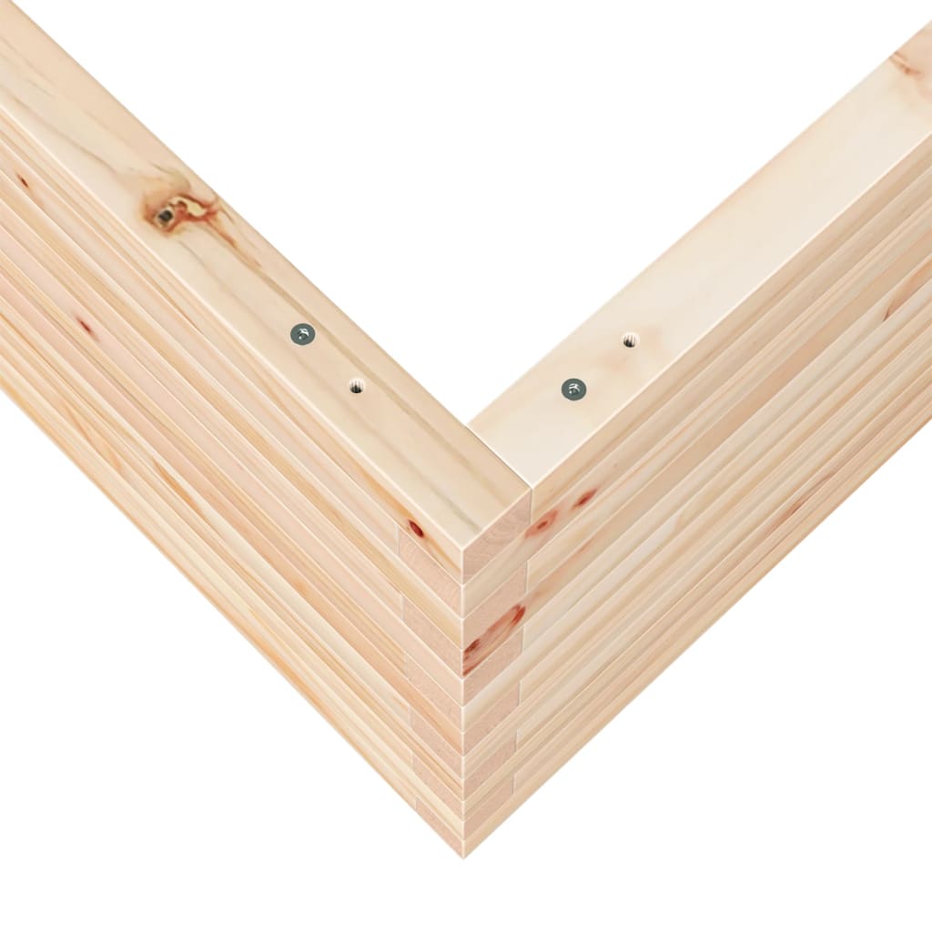 Sodo lovelis, 80x80x45,5cm, pušies medienos masyvas Sodo lovelis, 80x80x45,5cm, pušies medienos masyvas - Image 8
