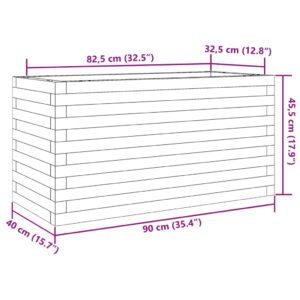Sodo lovelis, 90x40x45,5cm, douglas eglės medienos masyvas