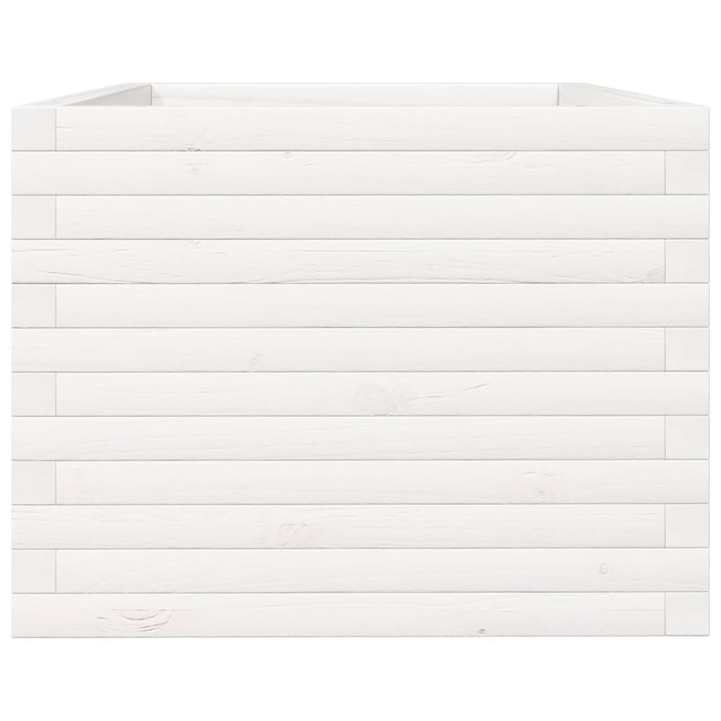 Sodo lovelis, baltas, 90x60x45,5cm, pušies medienos masyvas Sodo lovelis, baltas, 90x60x45,5cm, pušies medienos masyvas - Image 6