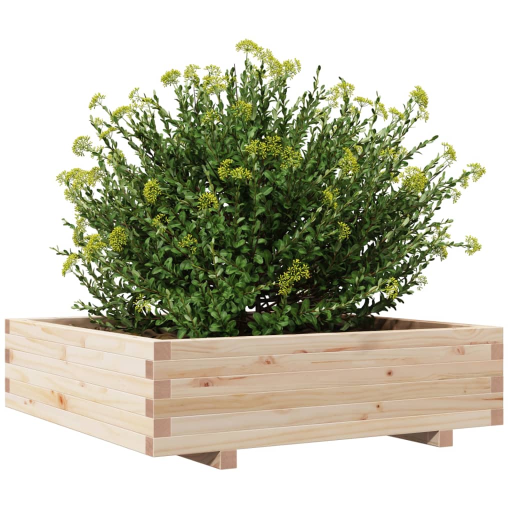 Sodo lovelis, 90x90x26,5cm, pušies medienos masyvas Sodo lovelis, 90x90x26,5cm, pušies medienos masyvas - Image 4