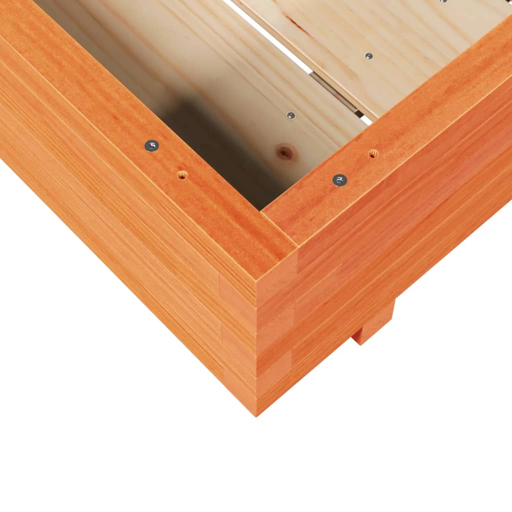 Sodo lovelis, vaško rudas, 90x90x26,5cm, pušies masyvas Sodo lovelis, vaško rudas, 90x90x26,5cm, pušies masyvas - Image 8