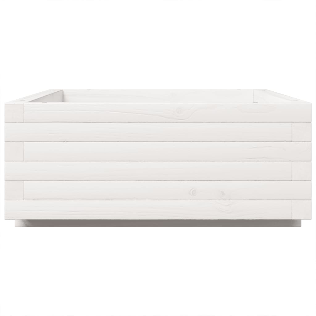 Sodo lovelis, baltas, 90x60x26,5cm, pušies medienos masyvas Sodo lovelis, baltas, 90x60x26,5cm, pušies medienos masyvas - Image 6