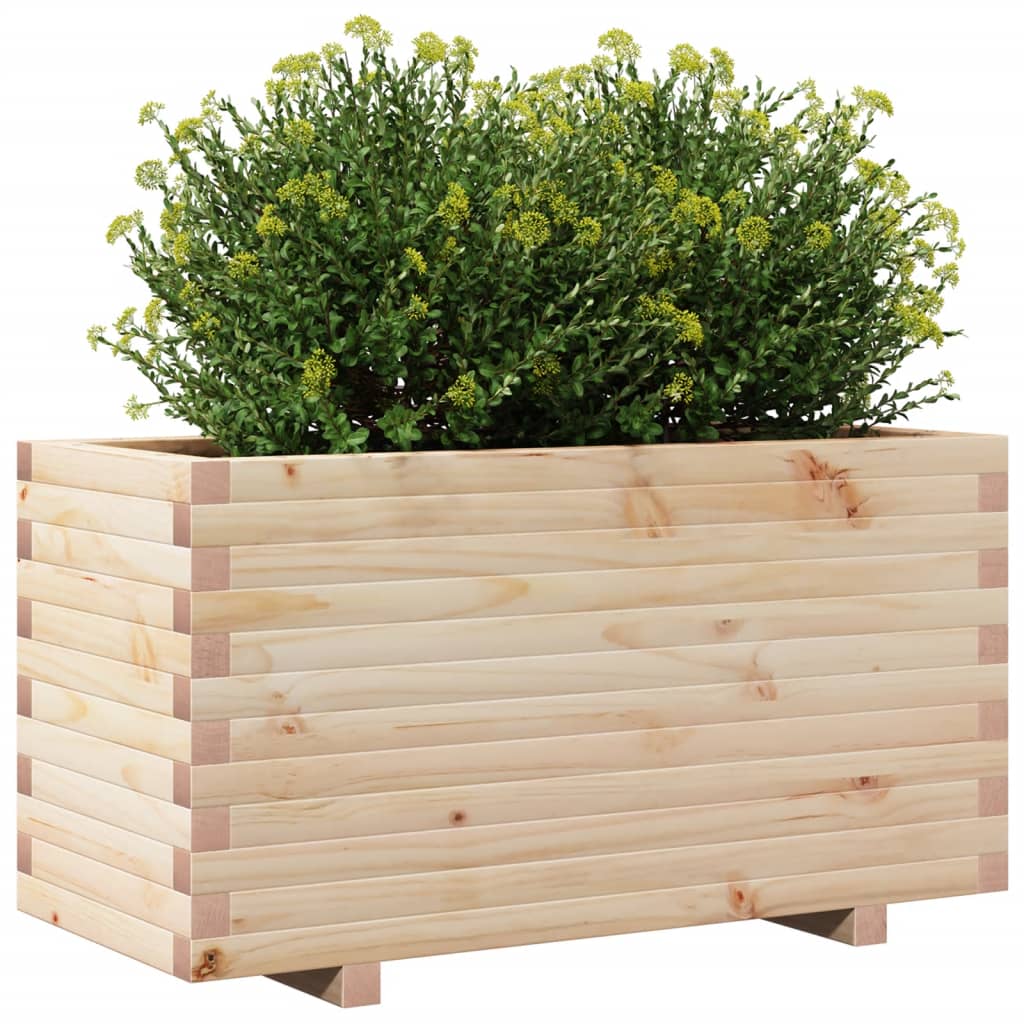Sodo lovelis, 90x40x49,5cm, pušies medienos masyvas Sodo lovelis, 90x40x49,5cm, pušies medienos masyvas - Image 4