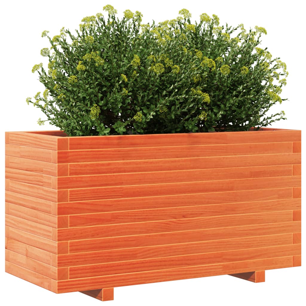 Sodo lovelis, vaško rudas, 90x40x49,5cm, pušies masyvas Sodo lovelis, vaško rudas, 90x40x49,5cm, pušies masyvas - Image 4