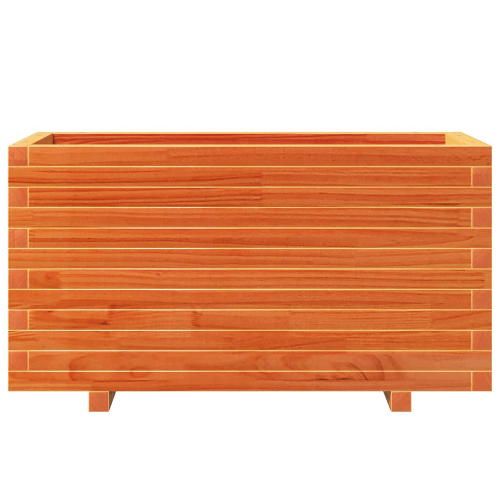 Sodo lovelis, vaško rudas, 90x40x49,5cm, pušies masyvas Sodo lovelis, vaško rudas, 90x40x49,5cm, pušies masyvas - Image 5