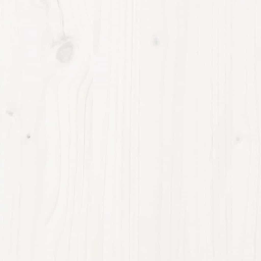 Sodo lovelis, baltas, 110x40x49,5cm, pušies medienos masyvas Sodo lovelis, baltas, 110x40x49,5cm, pušies medienos masyvas - Image 9