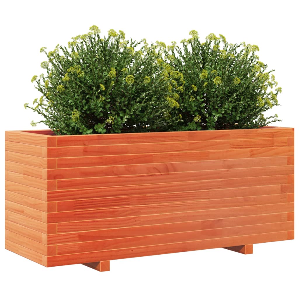 Sodo lovelis, vaško rudas, 110x40x49,5cm, pušies masyvas Sodo lovelis, vaško rudas, 110x40x49,5cm, pušies masyvas - Image 4