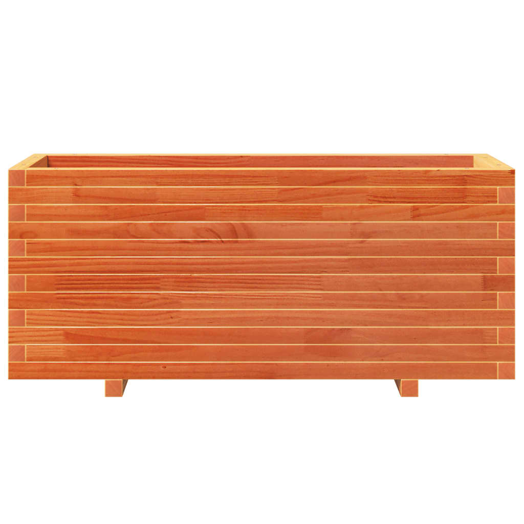 Sodo lovelis, vaško rudas, 110x40x49,5cm, pušies masyvas Sodo lovelis, vaško rudas, 110x40x49,5cm, pušies masyvas - Image 5