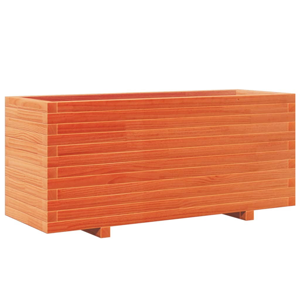 Sodo lovelis, vaško rudas, 110x40x49,5cm, pušies masyvas Sodo lovelis, vaško rudas, 110x40x49,5cm, pušies masyvas - Image 7