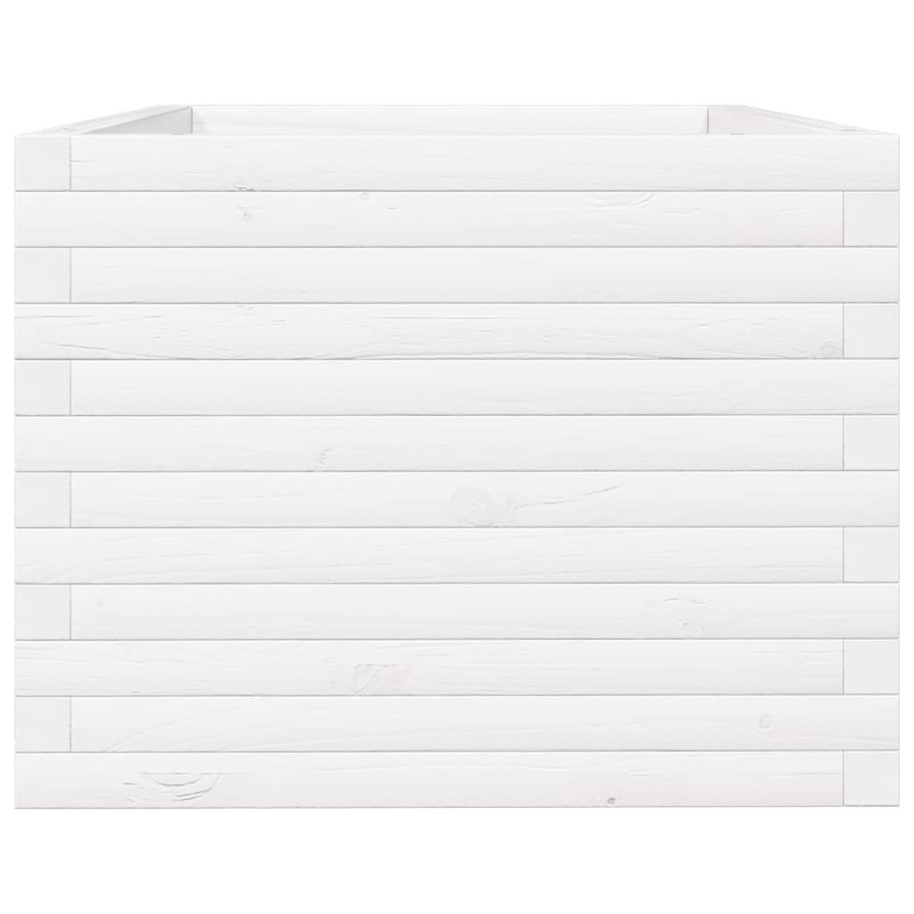 Sodo lovelis, baltas, 90x60x49,5cm, pušies medienos masyvas Sodo lovelis, baltas, 90x60x49,5cm, pušies medienos masyvas - Image 6