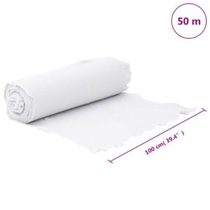 Membrana su geotekstile, balta, 1x50m, poliesterio pluoštas