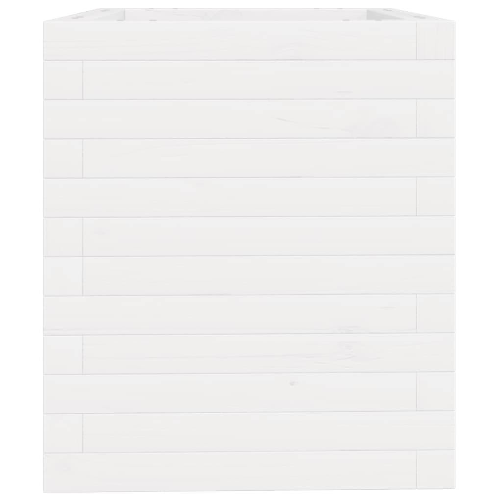 Sodo lovelis, baltas, 40x40x46cm, pušies medienos masyvas Sodo lovelis, baltas, 40x40x46cm, pušies medienos masyvas - Image 6