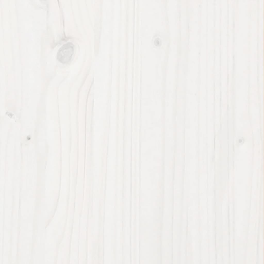 Sodo lovelis, baltas, 60x60x46cm, pušies medienos masyvas Sodo lovelis, baltas, 60x60x46cm, pušies medienos masyvas - Image 9