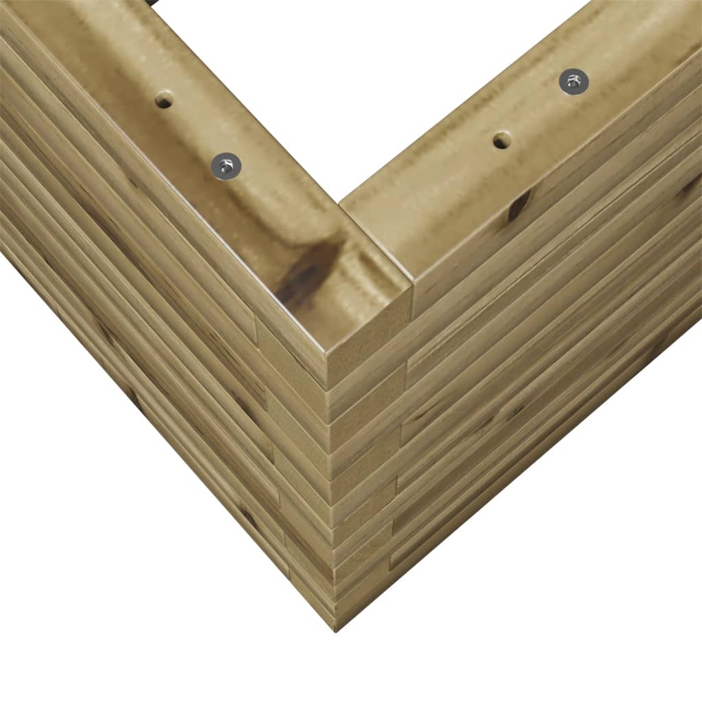 Sodo lovelis, 60x60x46cm, impregnuota pušies mediena Sodo lovelis, 60x60x46cm, impregnuota pušies mediena - Image 8
