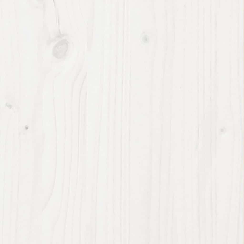 Sodo lovelis, baltas, 80x80x46cm, pušies medienos masyvas Sodo lovelis, baltas, 80x80x46cm, pušies medienos masyvas - Image 9