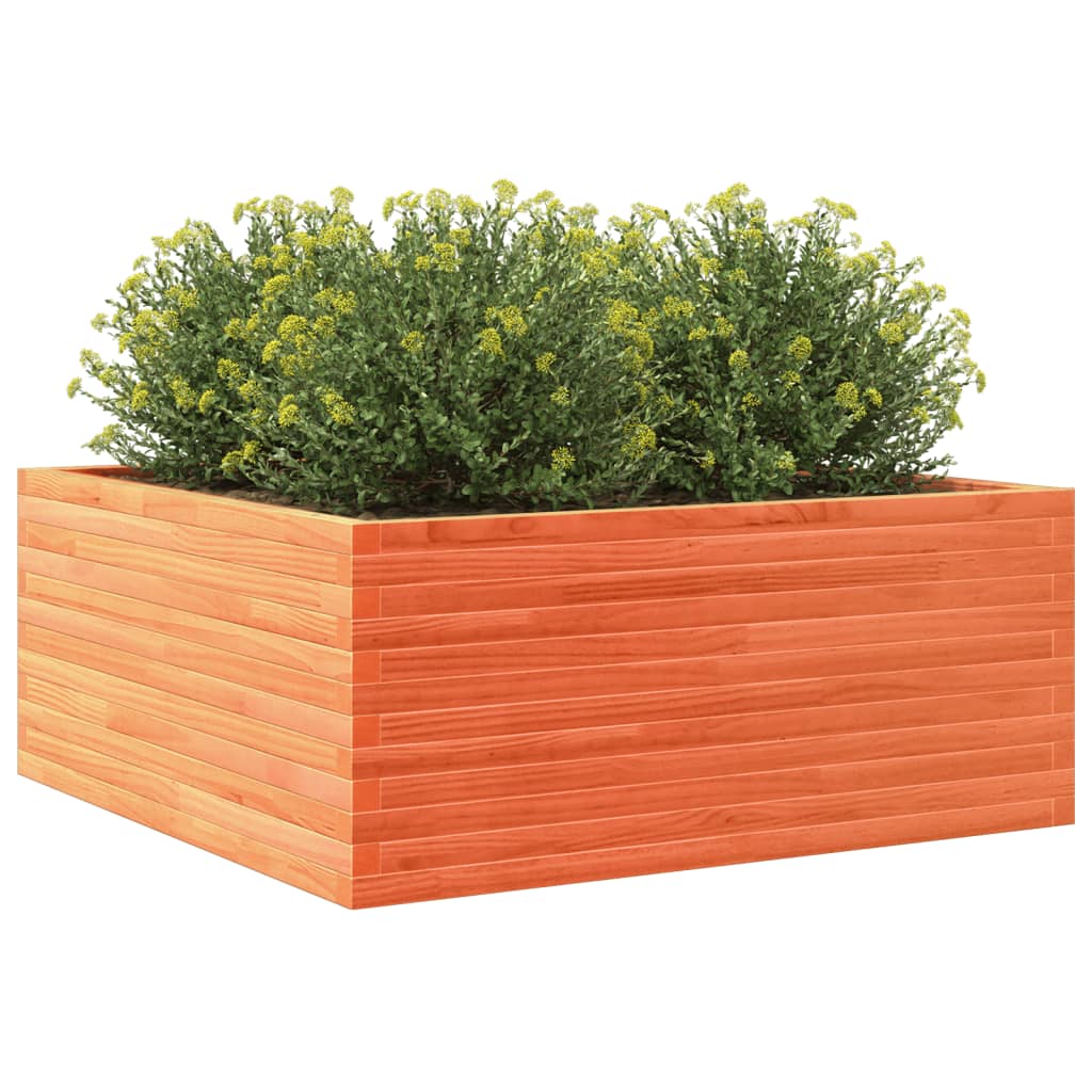 Sodo lovelis, vaško rudas, 110x110x46cm, pušies masyvas Sodo lovelis, vaško rudas, 110x110x46cm, pušies masyvas - Image 4