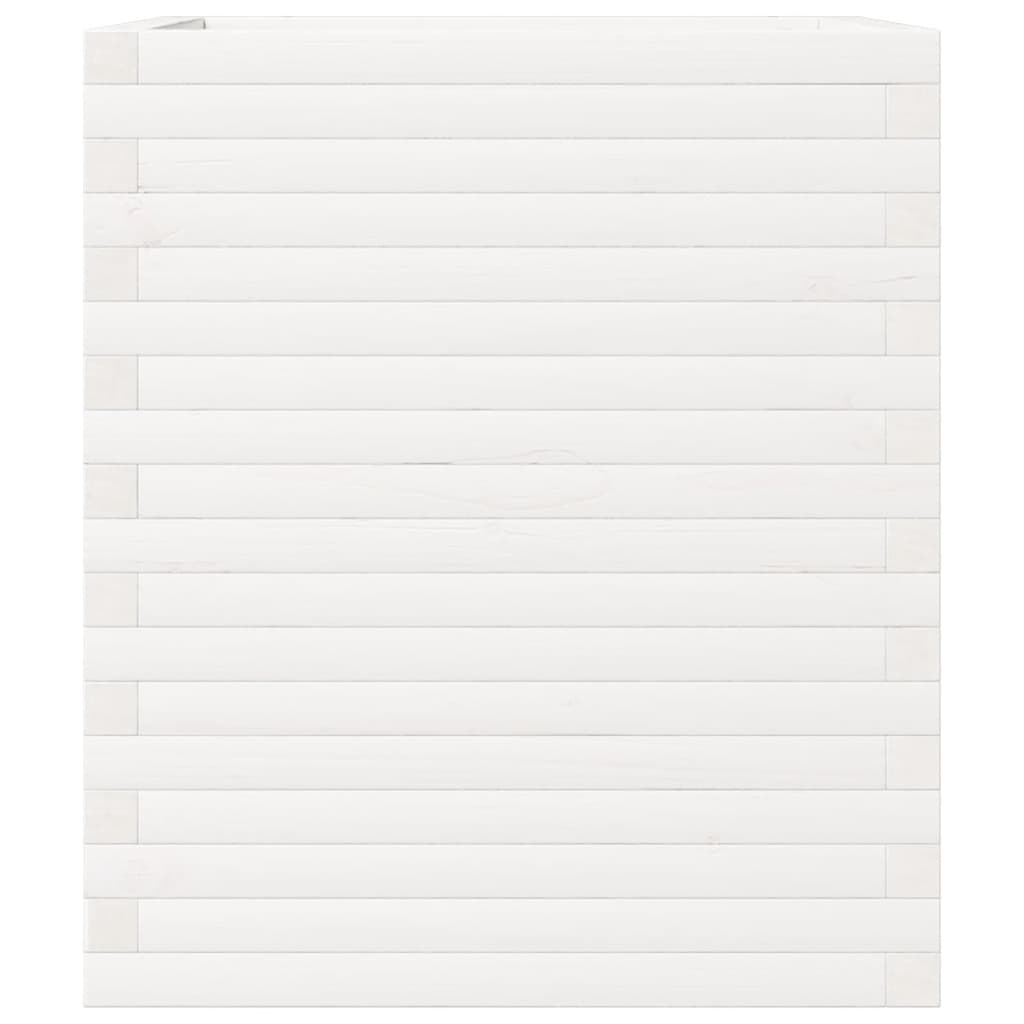 Sodo lovelis, baltas, 60x60x68,5cm, pušies medienos masyvas Sodo lovelis, baltas, 60x60x68,5cm, pušies medienos masyvas - Image 6