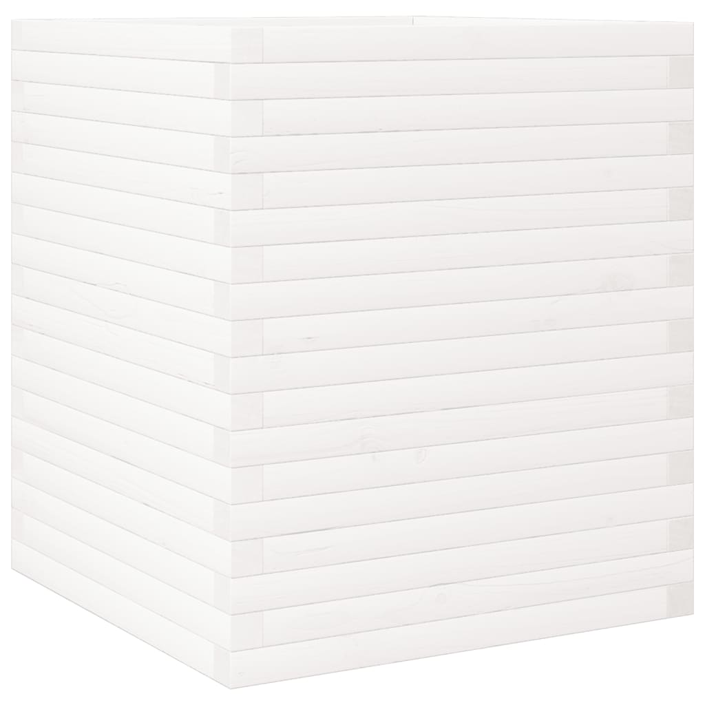 Sodo lovelis, baltas, 60x60x68,5cm, pušies medienos masyvas Sodo lovelis, baltas, 60x60x68,5cm, pušies medienos masyvas - Image 7