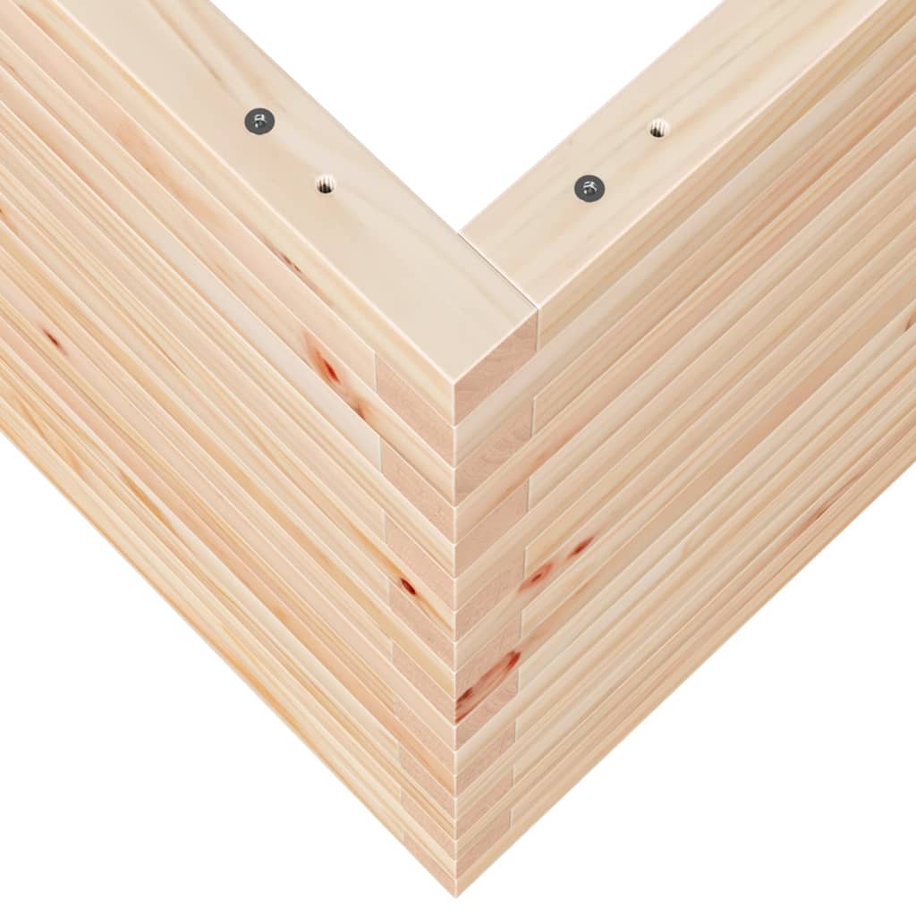 Sodo lovelis, 70x70x68,5cm, pušies medienos masyvas Sodo lovelis, 70x70x68,5cm, pušies medienos masyvas - Image 8