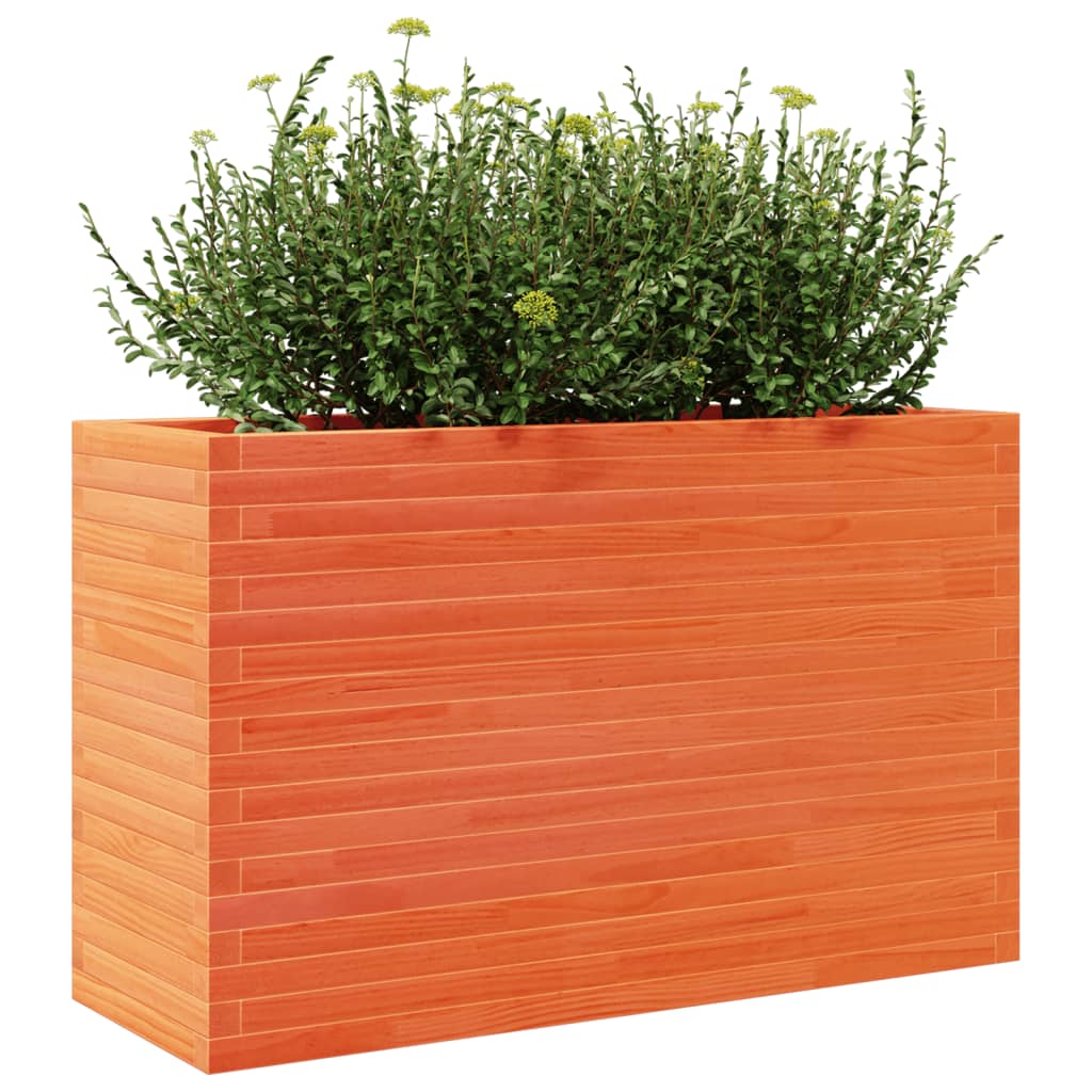 Sodo lovelis, vaško rudas, 110x40x68,5cm, pušies masyvas Sodo lovelis, vaško rudas, 110x40x68,5cm, pušies masyvas - Image 4