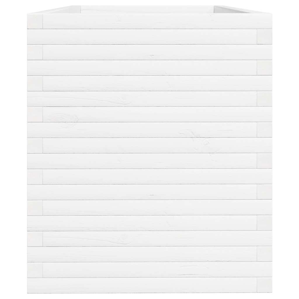 Sodo lovelis, baltas, 110x60x68,5cm, pušies medienos masyvas Sodo lovelis, baltas, 110x60x68,5cm, pušies medienos masyvas - Image 6