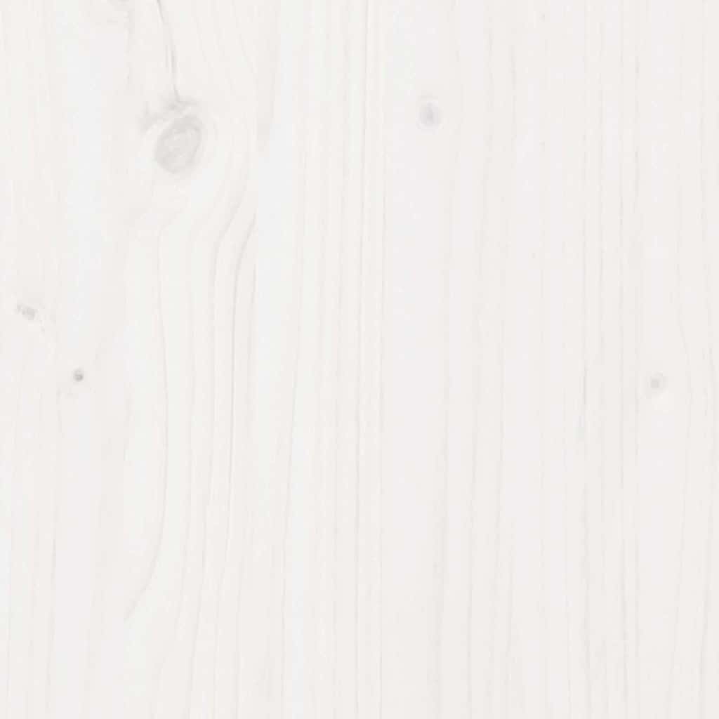 Sodo lovelis, baltas, 110x60x68,5cm, pušies medienos masyvas Sodo lovelis, baltas, 110x60x68,5cm, pušies medienos masyvas - Image 9