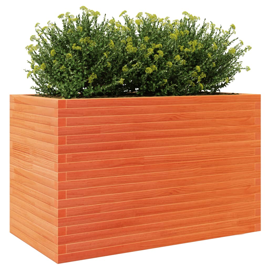 Sodo lovelis, vaško rudas, 110x60x68,5cm, pušies masyvas Sodo lovelis, vaško rudas, 110x60x68,5cm, pušies masyvas - Image 4