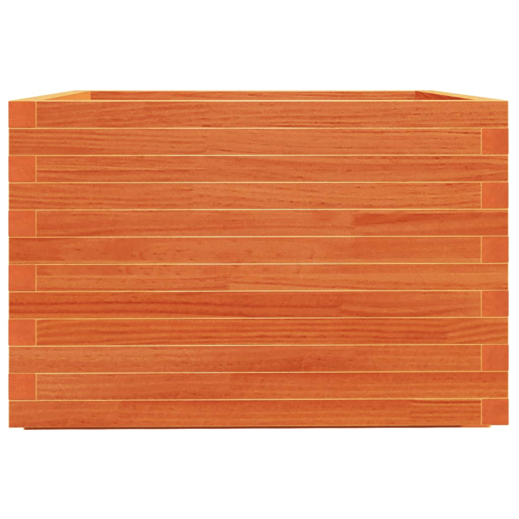 Sodo lovelis, vaško rudas, 70x70x49,5cm, pušies masyvas Sodo lovelis, vaško rudas, 70x70x49,5cm, pušies masyvas - Image 5