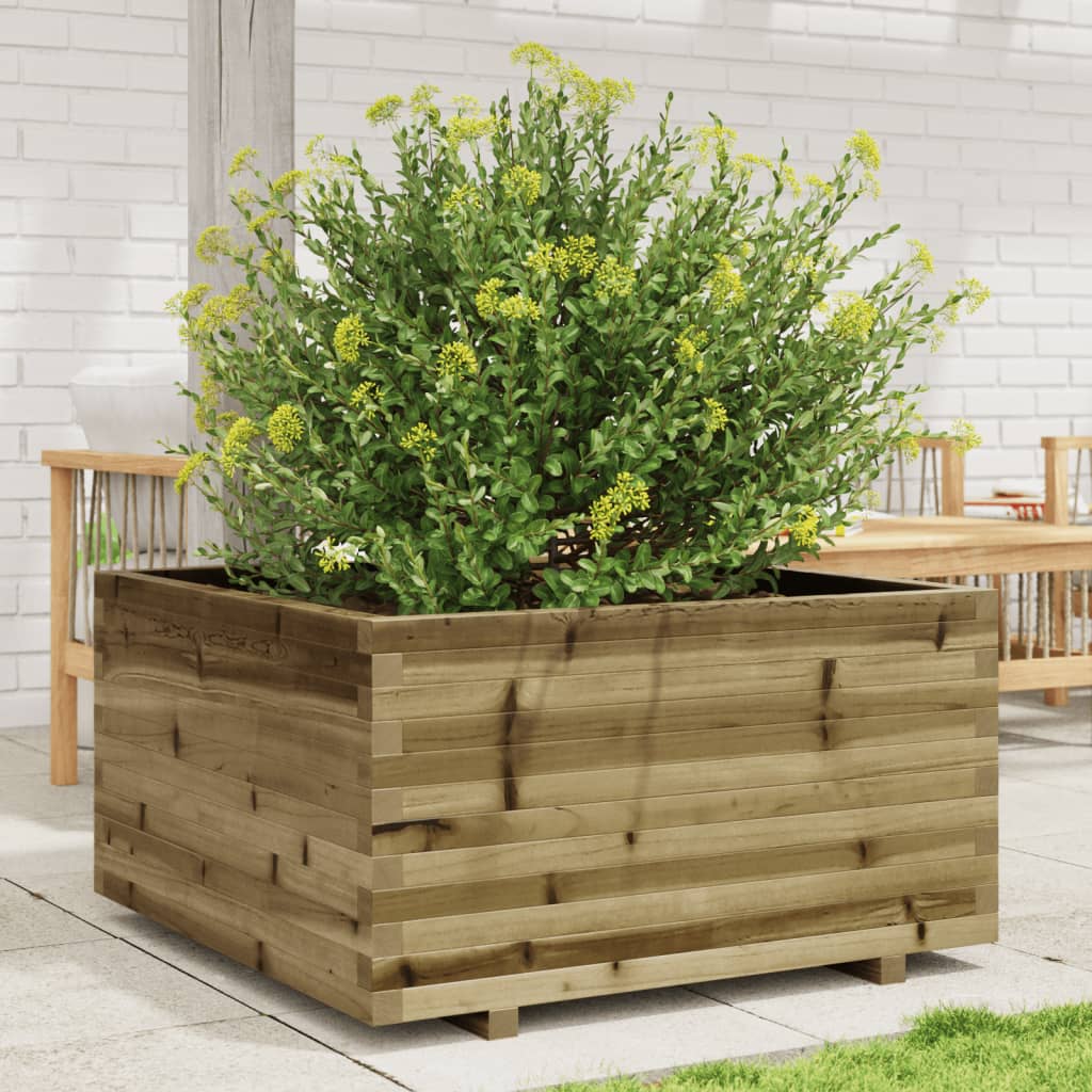 Sodo lovelis, 90x90x49,5cm, impregnuota pušies mediena Sodo lovelis, 90x90x49,5cm, impregnuota pušies mediena - Image 2
