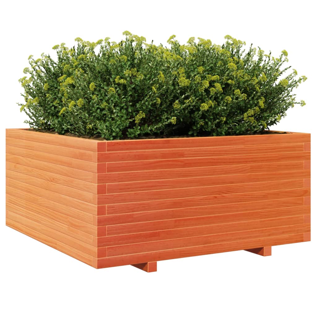 Sodo lovelis, vaško rudas, 100x100x49,5cm, pušies masyvas Sodo lovelis, vaško rudas, 100x100x49,5cm, pušies masyvas - Image 4