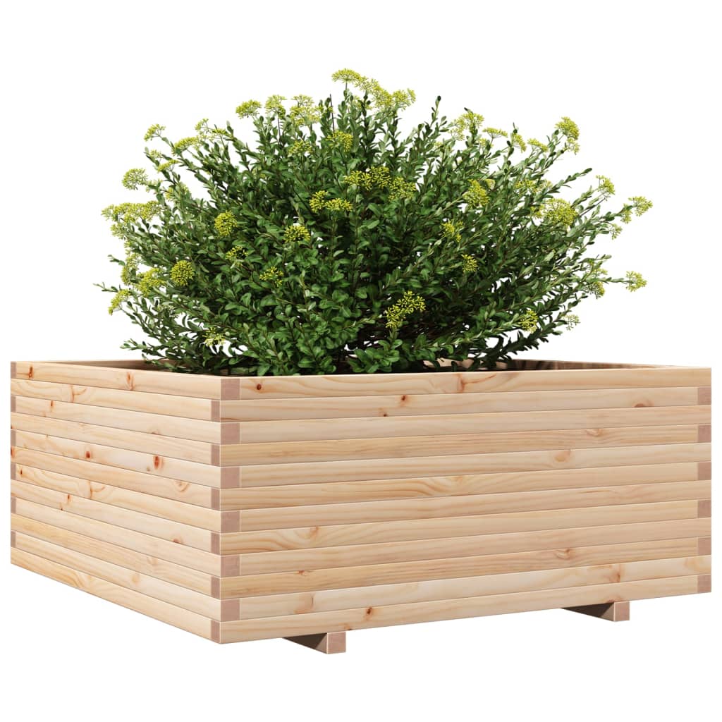 Sodo lovelis, 110x110x49,5cm, pušies medienos masyvas Sodo lovelis, 110x110x49,5cm, pušies medienos masyvas - Image 4