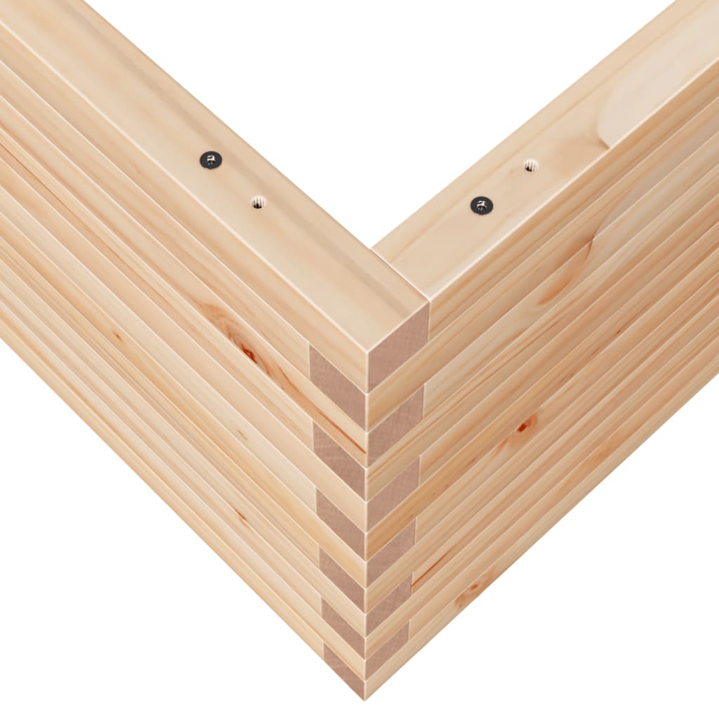 Sodo lovelis, 110x110x49,5cm, pušies medienos masyvas Sodo lovelis, 110x110x49,5cm, pušies medienos masyvas - Image 8